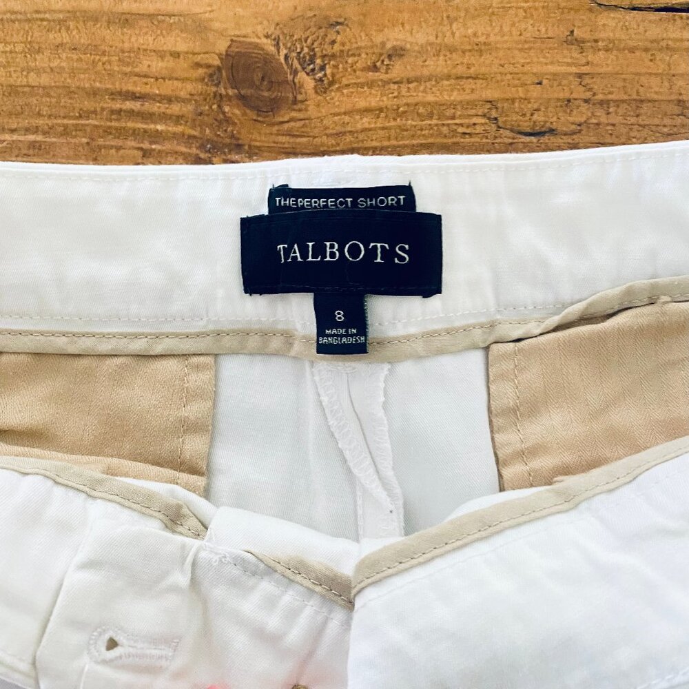 Talbots Perfect Shorts White Size 8 - Picture 2 of 3